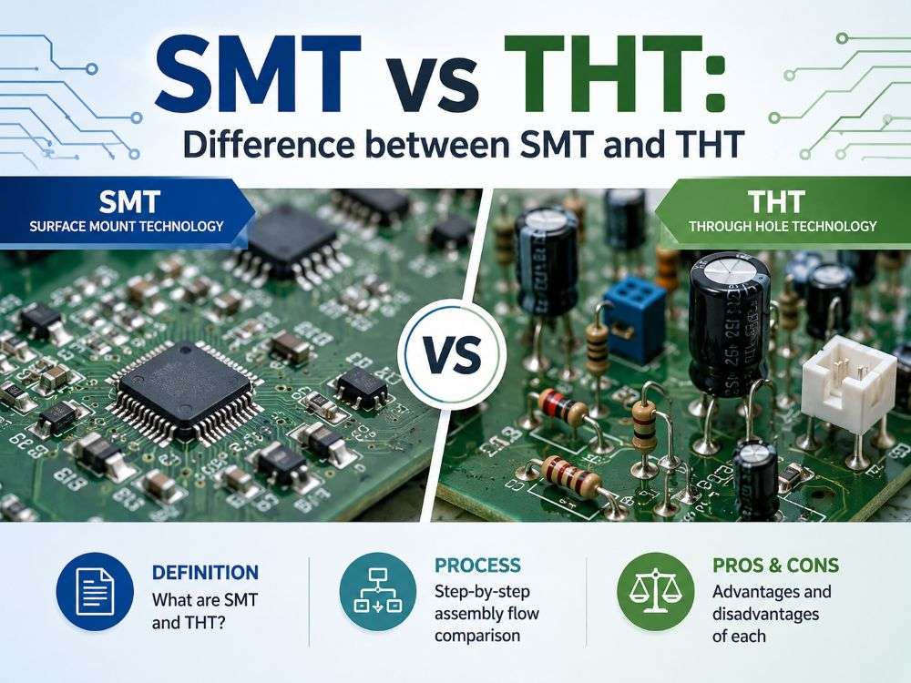 SMT vs THT-Difference between SMT and THT