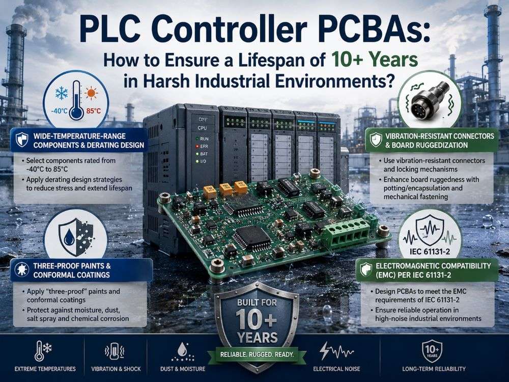 Industrial PLC PCBA - 4 Strategies to Ensure 10+ Years Controller Boards