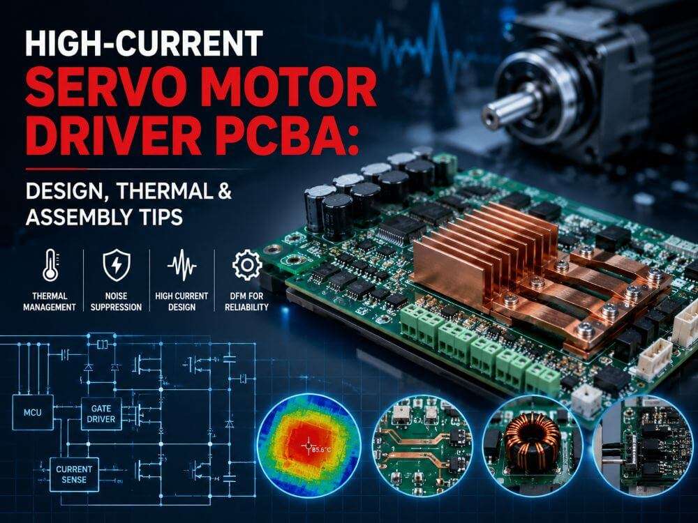 High-Current Design and Thermal Optimization for Servo Motor Driver PCBAs