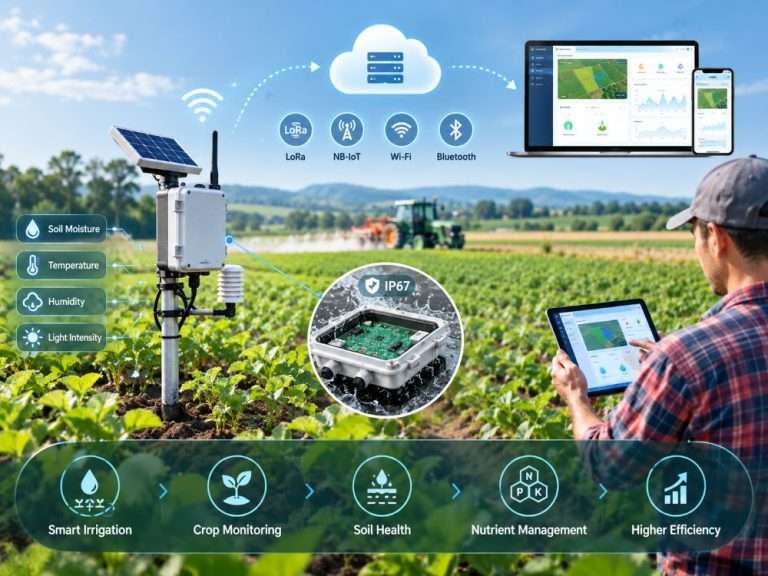 Real-time data collection and cloud integration for data-driven farming decisions